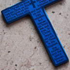 Collar con Cruz y Colgante del Padre Nuestro de Acero Inoxidable