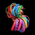 Pulseras de silicona con versículos bíblicos: Recordatorios de fe y devoción colorida