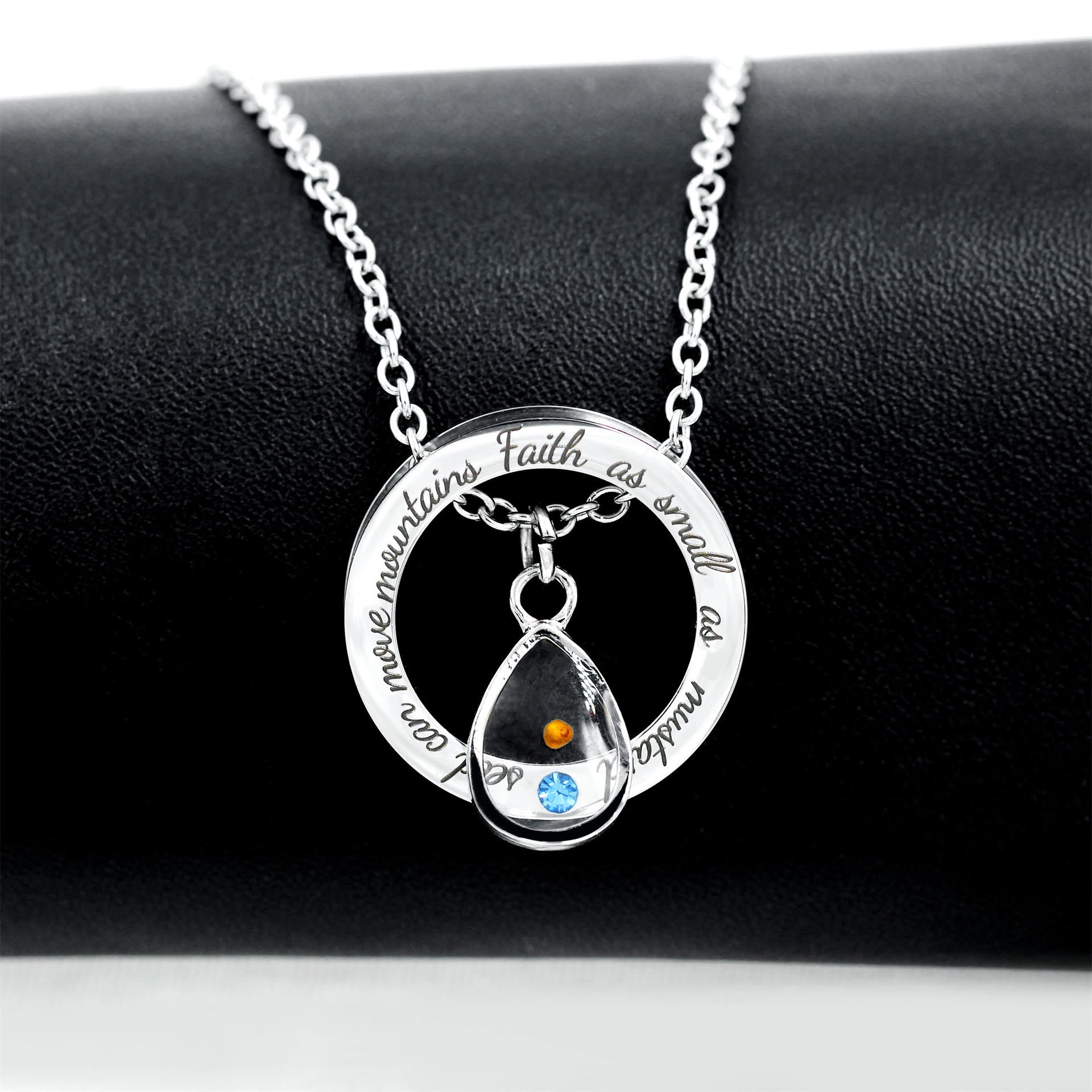 Faith As Mustard Seed Necklace: Varied Charms & Sacred Symbol for Daily Wear