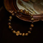 Pulsera estilo rosario Ojo de Tigre: Piedra de toque para la reflexión