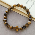 Pulsera estilo rosario Ojo de Tigre: Piedra de toque para la reflexión