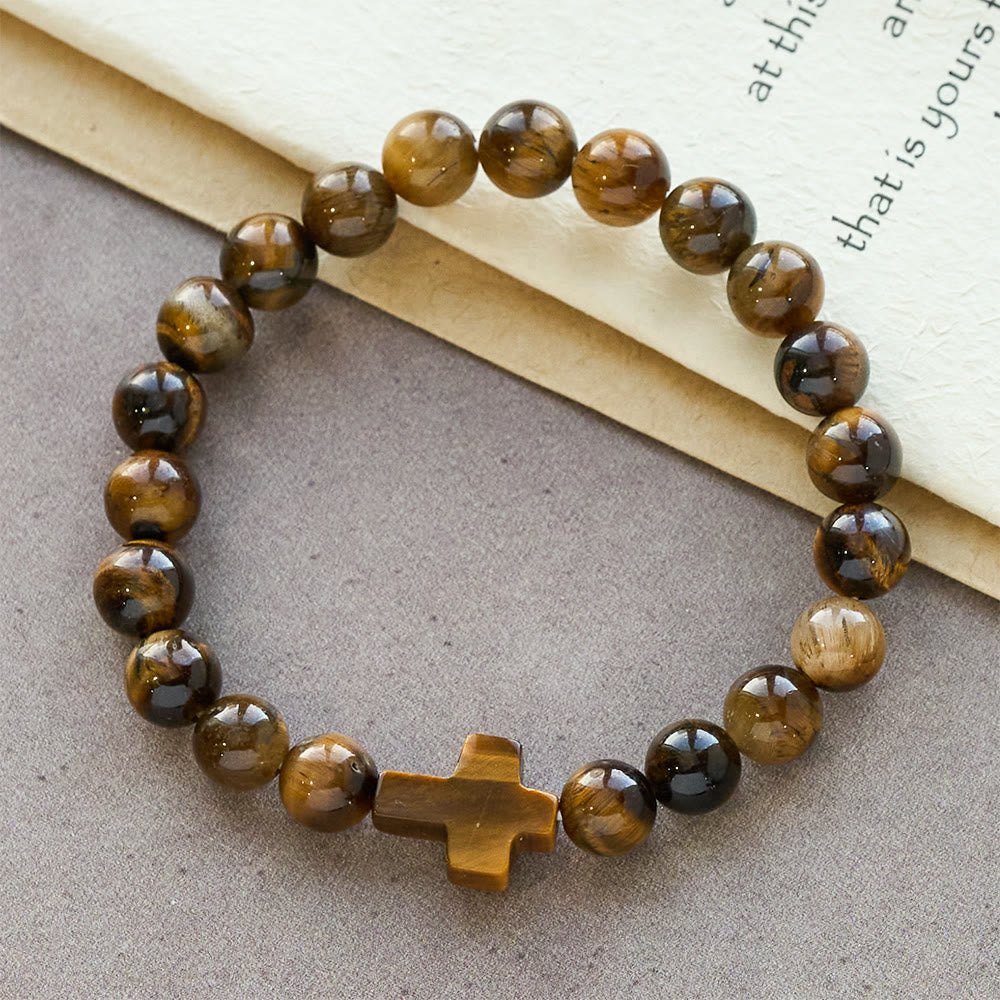 Pulsera estilo rosario Ojo de Tigre: Piedra de toque para la reflexión