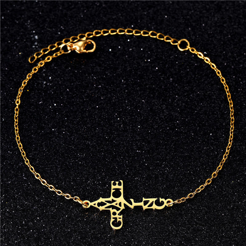 Pulsera Cruz y Fe: Delicada Compañera de Gracia y Esperanza