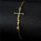 Pulsera Cruz y Fe: Delicada Compañera de Gracia y Esperanza