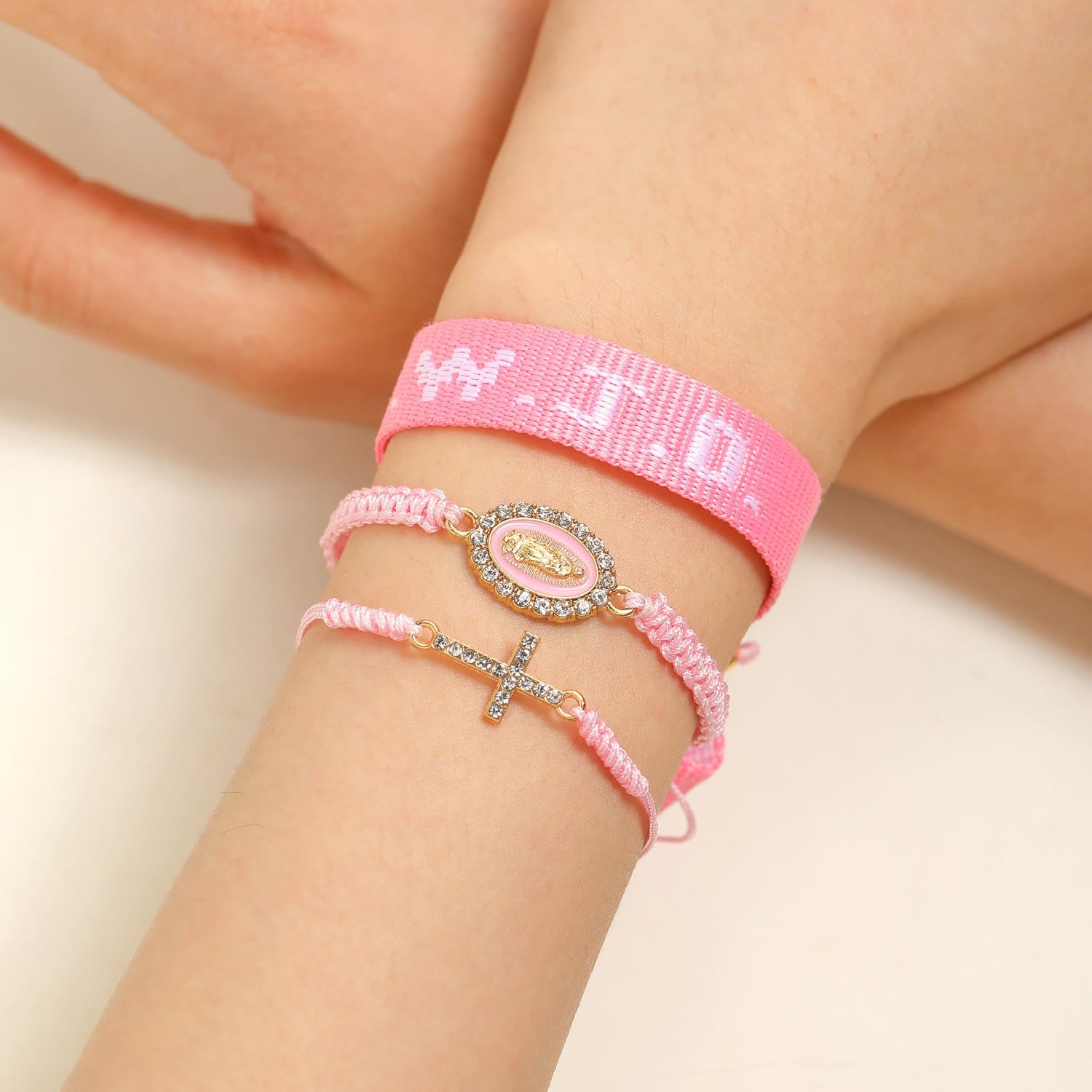 Pulsera con mensaje de fe y cruz con tarjeta WWJD: recuerdo listo para regalar