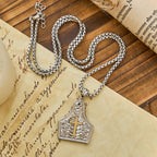 Collar con colgante de cruz ornamentada: fe inquebrantable para uso diario