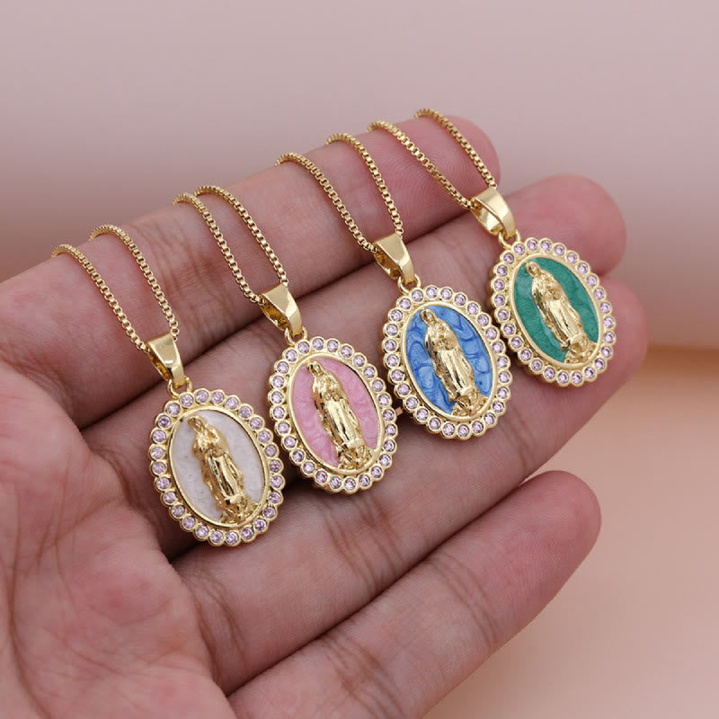 Collar Nuestra Señora de Tonos Suaves: Gracia Reconfortante para Días Ajetreados