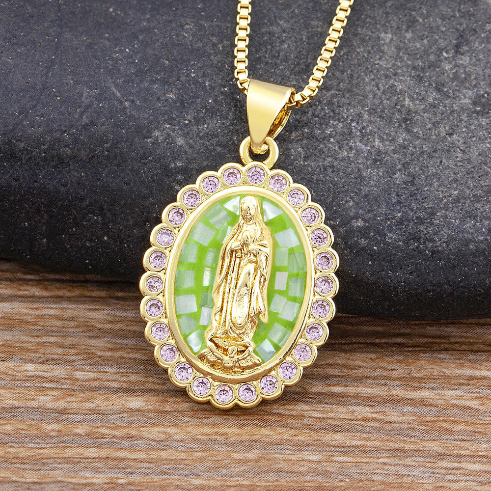 Collar Nuestra Señora de Tonos Suaves: Gracia Reconfortante para Días Ajetreados