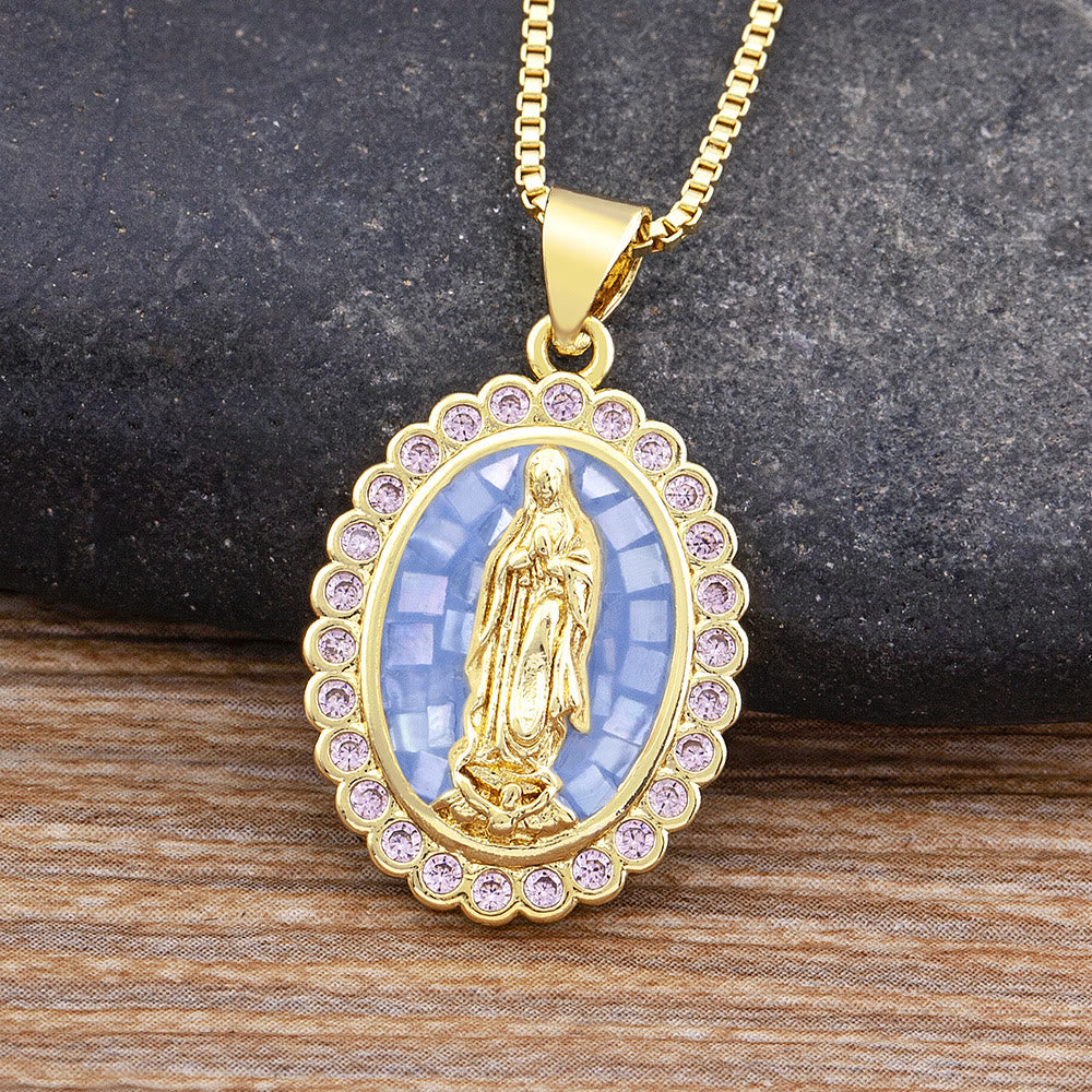 Collar Nuestra Señora de Tonos Suaves: Gracia Reconfortante para Días Ajetreados
