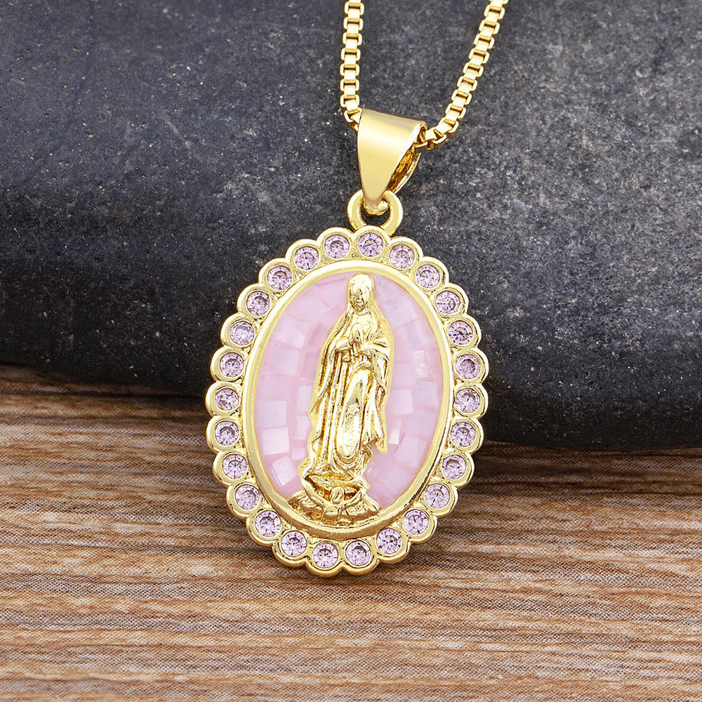 Collar Nuestra Señora de Tonos Suaves: Gracia Reconfortante para Días Ajetreados