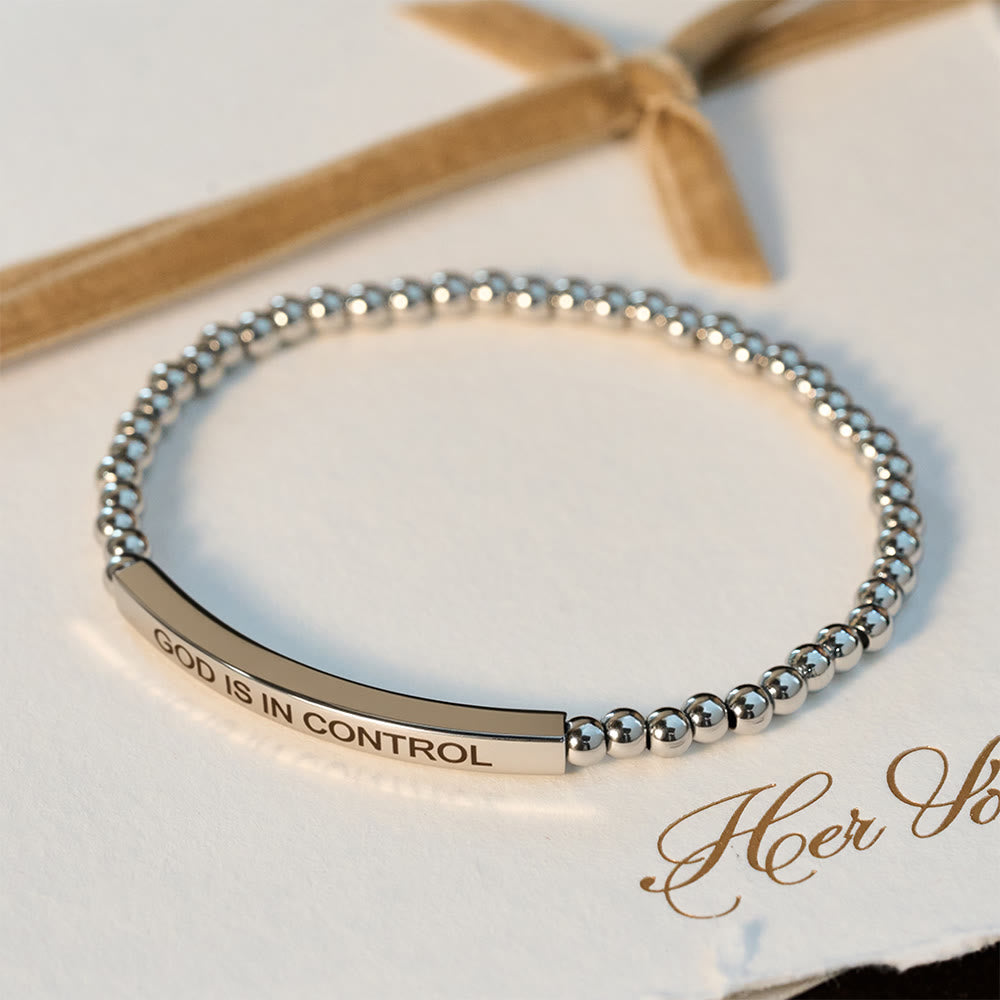 Pulsera de cuentas DIOS TIENE EL CONTROL: Su Soberanía para llevar a diario