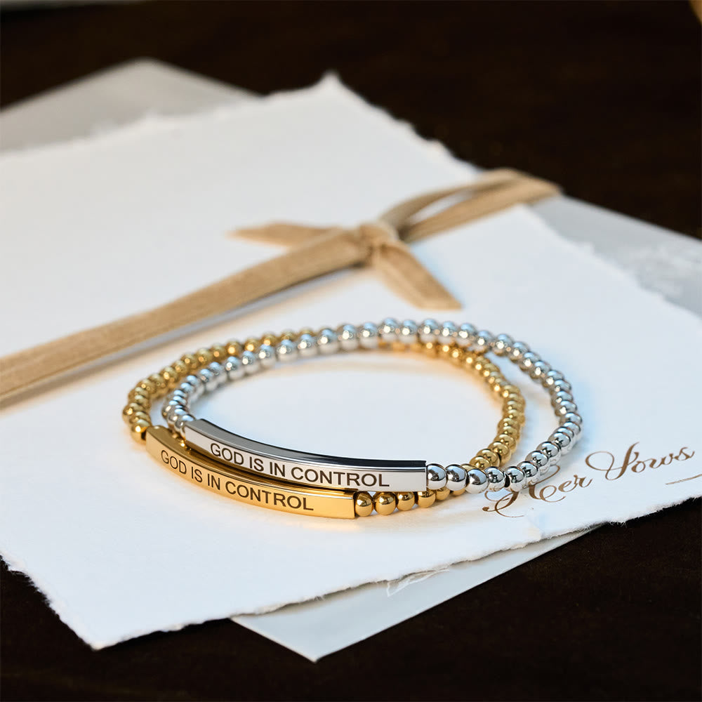Pulsera de cuentas DIOS TIENE EL CONTROL: Su Soberanía para llevar a diario