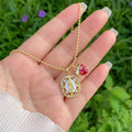 Our Lady & Sacred Heart Necklace in 6 Styles: Elegant Faith-Infused Jewelry