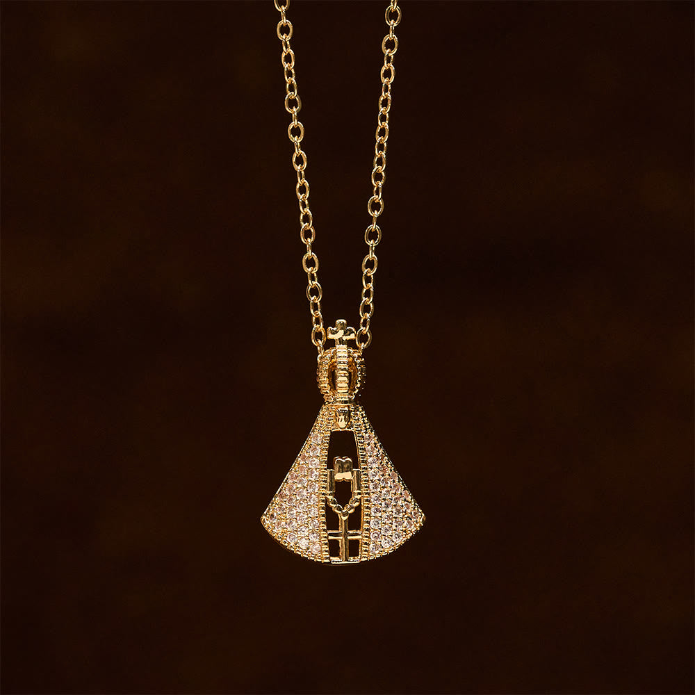 Collar Colgante Protección Divina Nuestra Señora Aparecida Estilo Clásico