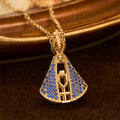 Collar Colgante Protección Divina Nuestra Señora Aparecida Estilo Clásico