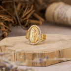 Anillo Dorado de Gracia Divina Nuestra Señora de Guadalupe
