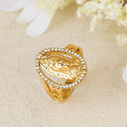 Anillo Dorado de Gracia Divina Nuestra Señora de Guadalupe