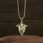 Collar con Colgante de Cruz de Jesús Iced Out con Caja de Regalo: Encarna el Poder Divino y la Fe Audaz