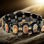 Pulsera de hematita Icono Sagrado: Un símbolo de devoción eterna