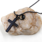 Collar de cruz con grabado de semilla de mostaza de Jesús: Un símbolo del amor de Cristo y el poder de la fe