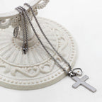 Collar de cruz con grabado de semilla de mostaza de Jesús: Un símbolo del amor de Cristo y el poder de la fe