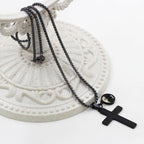 Collar de cruz con grabado de semilla de mostaza de Jesús: Un símbolo del amor de Cristo y el poder de la fe