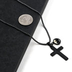 Collar de cruz con grabado de semilla de mostaza de Jesús: Un símbolo del amor de Cristo y el poder de la fe