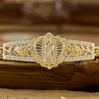 Colección de Pulseras de Filigrana Dorada de Nuestra Señora: Símbolo de Gracia y Protección Maternal