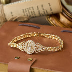 Colección de Pulseras de Filigrana Dorada de Nuestra Señora: Símbolo de Gracia y Protección Maternal