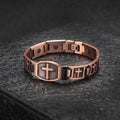 Pulsera de eslabones con cruz grabada: Un símbolo de fuerza y fe divinas