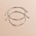 Pulsera con cuentas de cruz intrincada: tejida con fe, gracia y amor inquebrantable