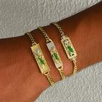 Colección de pulseras chapadas en cobre de San Judas: Emblema de esperanza divina y gracia milagrosa