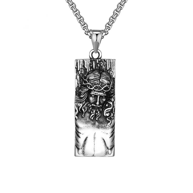 Collar religioso amuleto Escudo de Jesús