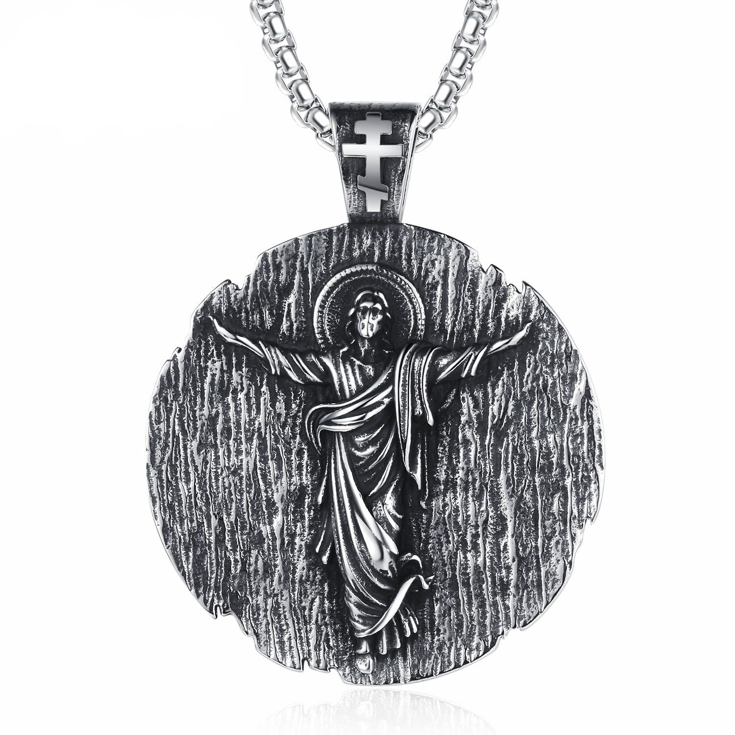 Collar de titanio de calidad Holy Jesus