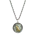 Cubic Praying Hands Charm Necklace